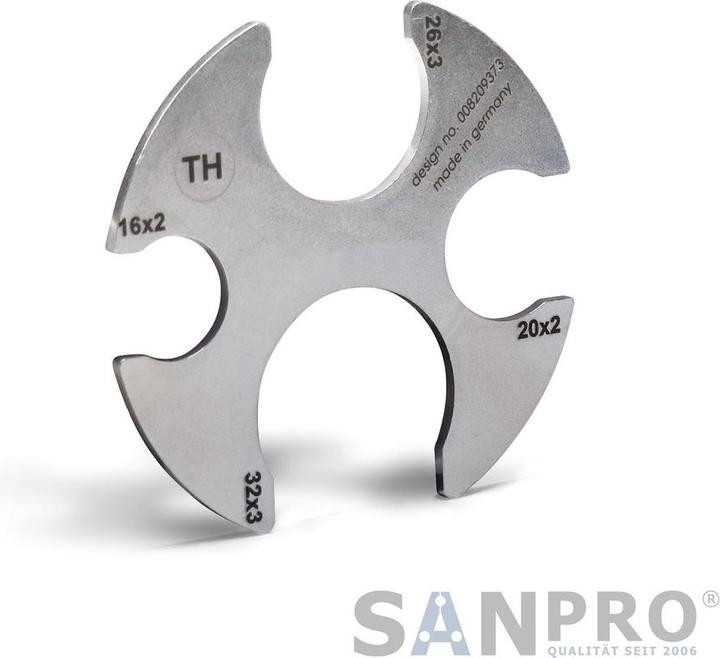 Actual product image Pipetec SANPRO test gauge for THPRESS fittings - Pressfittings 16 - 32 mm