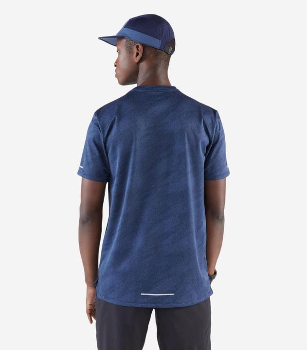 Image du produit Kiprun Men's Breathable Running T-shirt Run 500 Dry - Midnight blue (L)