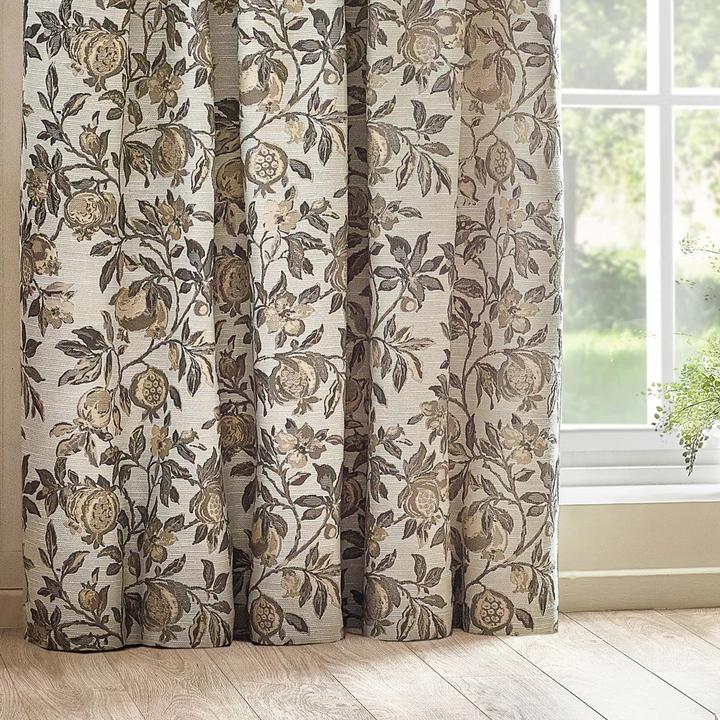 Produktbild Wylder FaltenVorhänge Jacquard Granatapfel Blumig (117 x 183 cm)