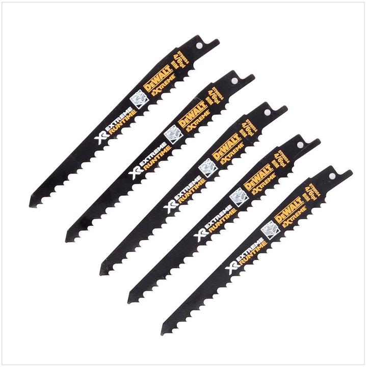 Actual product image DeWalt Sabre saw blade BIM Multi 152mm 5pcs pack