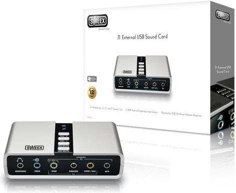 Actual product image Sweex 7.1 External USB sound card (USB)