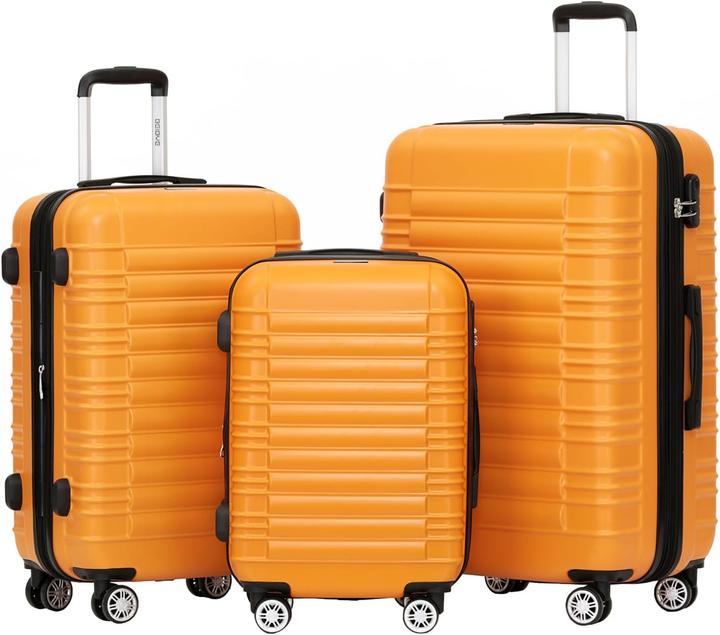Produktbild Beibye 3-teiligers Hartschalenkoffer-Set (115 l, Handgepäck (bis 50l), M (50 - 90l), L (90 - 115l))