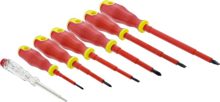 Intertech Set di cacciaviti, 7 pezzi, incluso tester per la tensione
