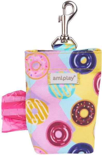 Actual product image amiplay Be Happy Donut poo bag dispenser, 6 x 2 x H 11 cm (Dog)