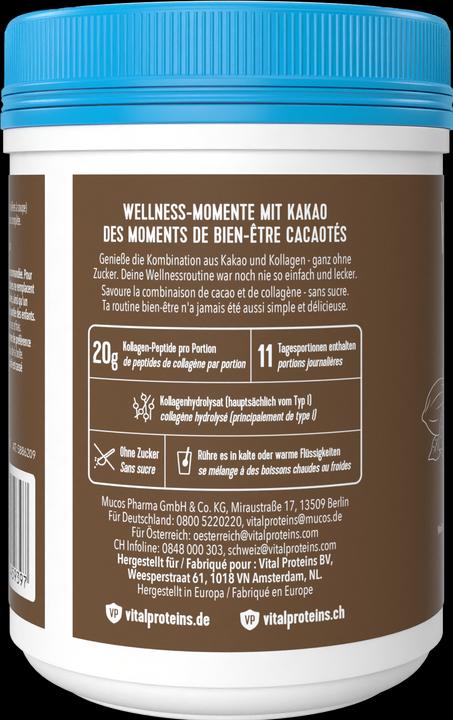 Nährwerte und Zutaten Vital Proteins Collagen Peptides Kakao (1 Stück, Pulver, 364 g)
