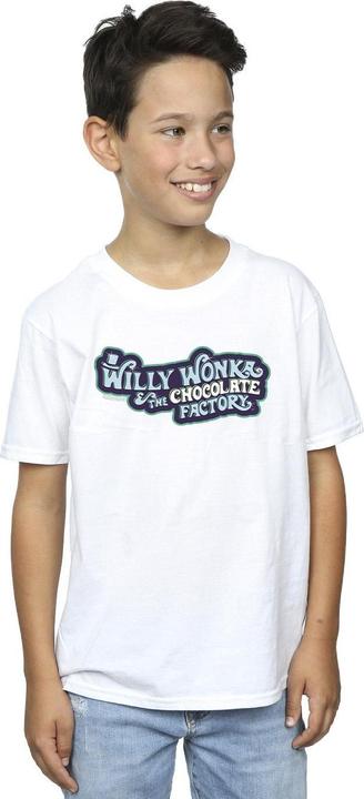 Immagine prodotto Willy Wonka & the Chocolate Factory Chocolate Factory Logo Maglietta Ragazzi (152, 158)