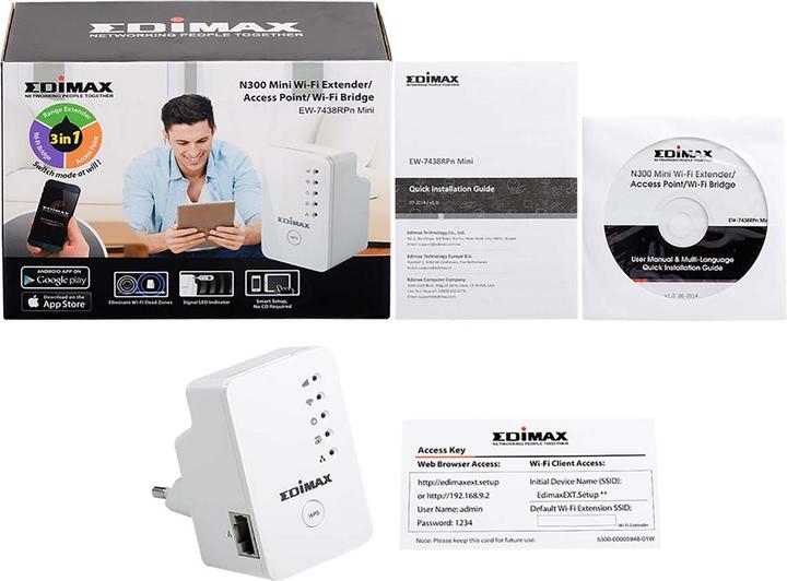 Actual product image edimax EW-7438RPn (300 Mbit/s)