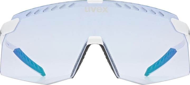 Produktbild Uvex Sports pace stage V Sportbrille (white matt (blue), variomatic mirror blue)