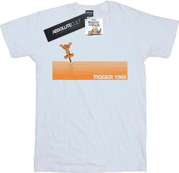 Actual product image Disney Womens/Ladies Winnie The Pooh Tigger 1968 Cotton Boyfriend T-Shirt (XXL)