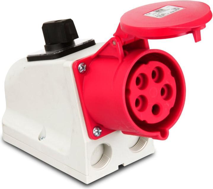 Image du produit PCE 75925-6 Prise murale avec interrupteur 32A 5p 6h IP44