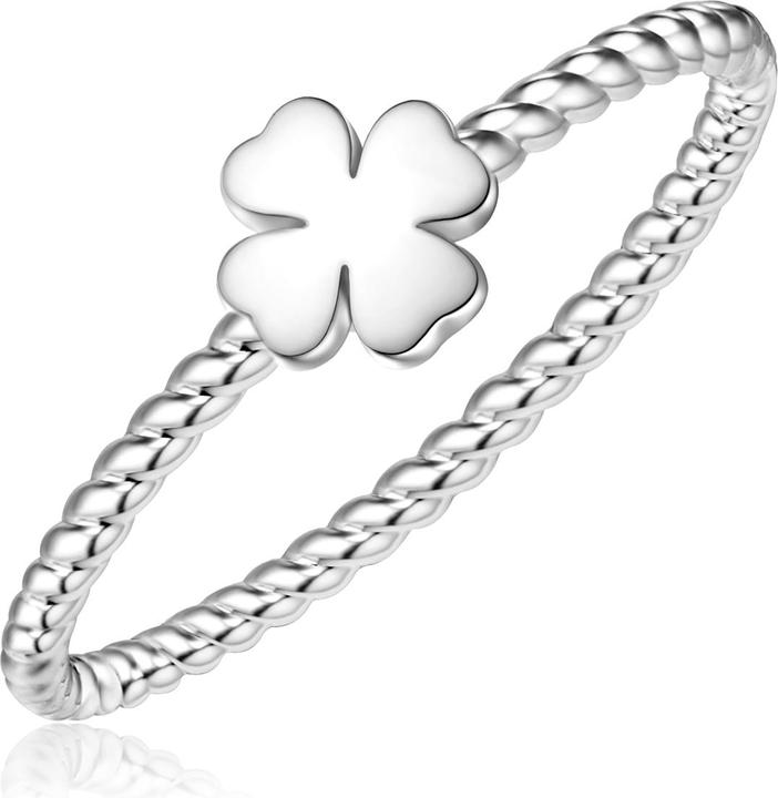 Actual product image Glanzstücke München Ladies ring cloverleaf sterling silver - 34616 (60, 925 Silver)