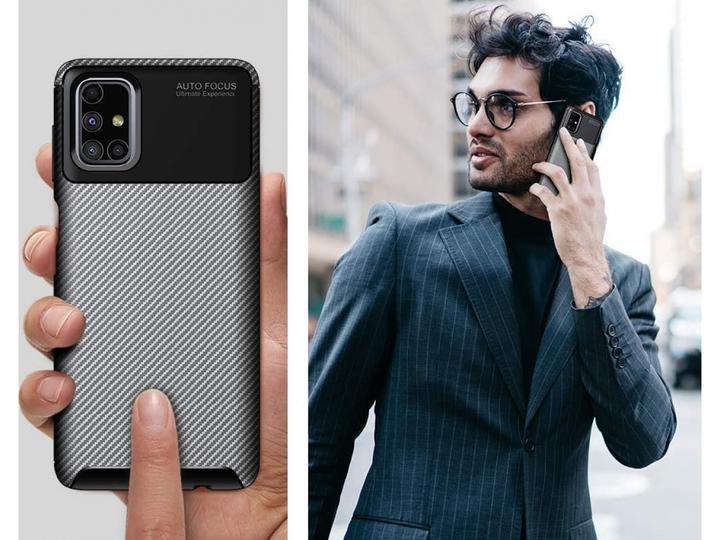 Image du produit Screenguard Samsung Galaxy M51 Housse Design en carbone TPU Case (Samsung Galaxy M51)