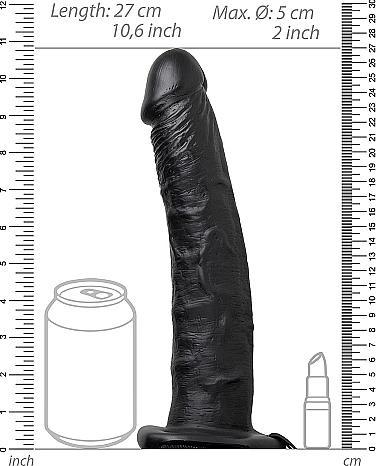 Actual product image RealRock Vibrating Hollow Strap-on No Balls - 10" / 24,5 cm