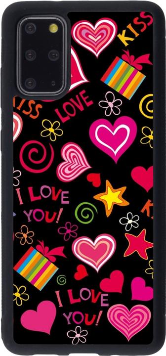 Actual product image PhoneLook Cover silicone black Valentine 2023 love symbols (Samsung Galaxy S20+)