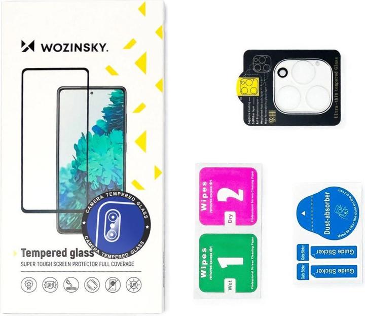 Actual product image Wozinsky Full Camera Glass Samsung A16 / A16 5G (1 Piece, Samsung Galaxy A16 5G, Oppo A16)
