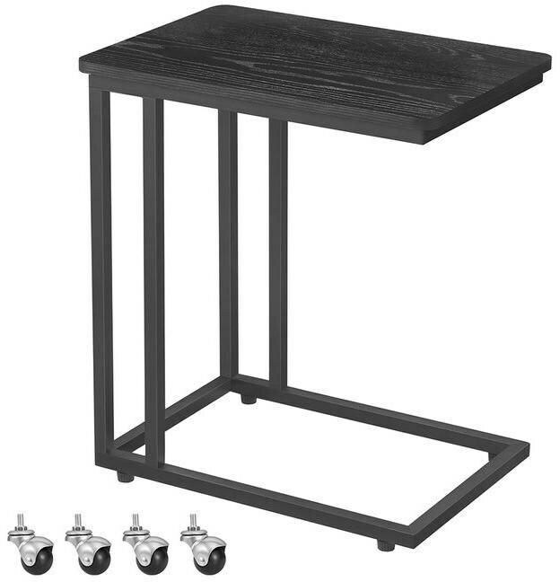Produktbild Vasagle Beistelltisch mit Rollen 35 x 60 cm, Schwarz
