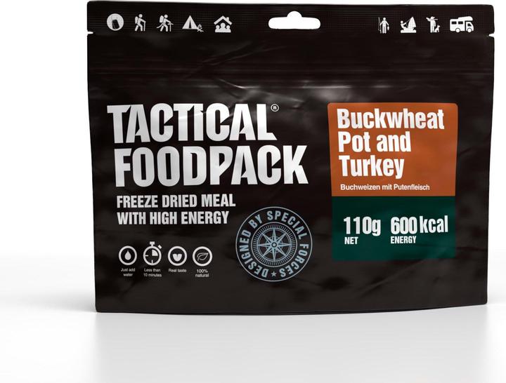Tactical Foodpack Buchweizen mit gebackener Pute (110 g)