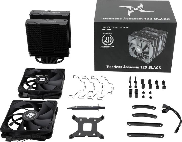 Actual product image Thermalright Peerless Assasin 120 - Black - CPU air cooler - Max 26 dBA (157 mm)