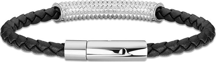 Actual product image Police Hardware bracelet (21 cm, Leather, Stainless steel)