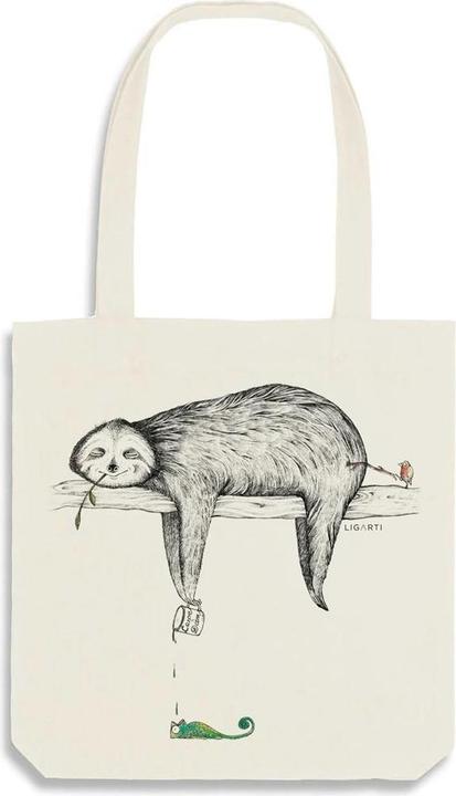 Immagine prodotto Ligarti Baumwolltasche Leniwiec Einkaufsschuppen