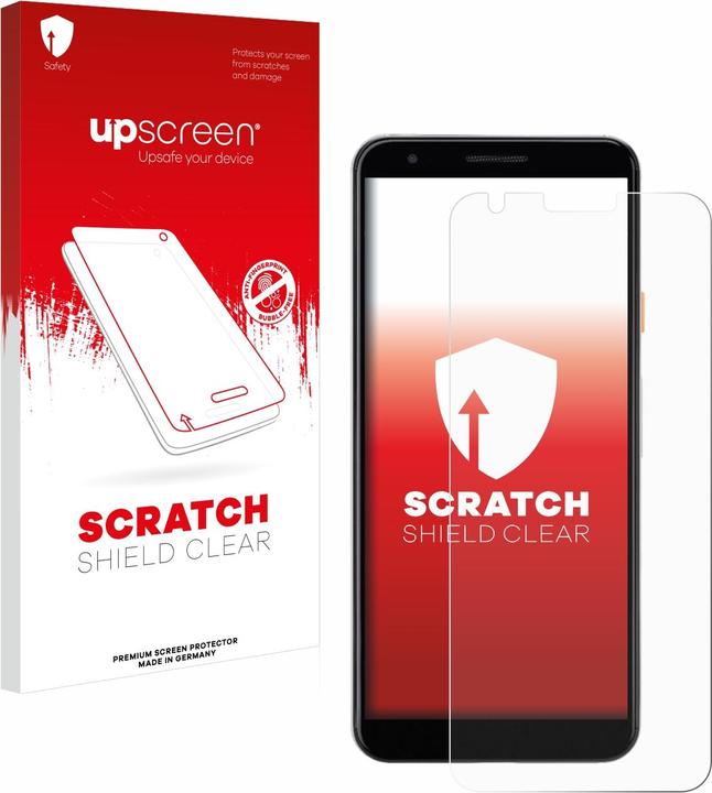 Actual product image upscreen Scratch Shield Protector (1 Piece, Google Pixel 3a)