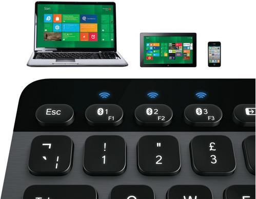 Produktbild Logitech Bluetooth Illuminated Keyboard K810 (CH, Kabellos)