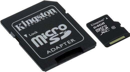 Kingston microSDXC Card (64 GB, microSDXC, UHS-I)