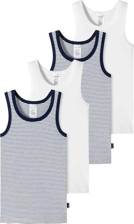 Weiss, Blau gestreift