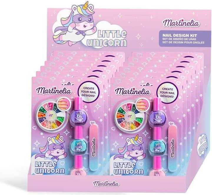 Image du produit Martinelia Set de manucure licorne pour enfants avec 3 vernis à ongles