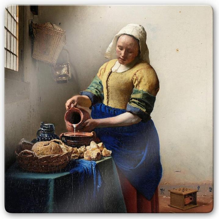 Actual product image Trenddeko The girl with the milk jug (30 x 30 cm)