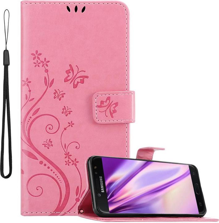Produktbild Cadorabo Flower Book Cover (Samsung Galaxy J7 2018)