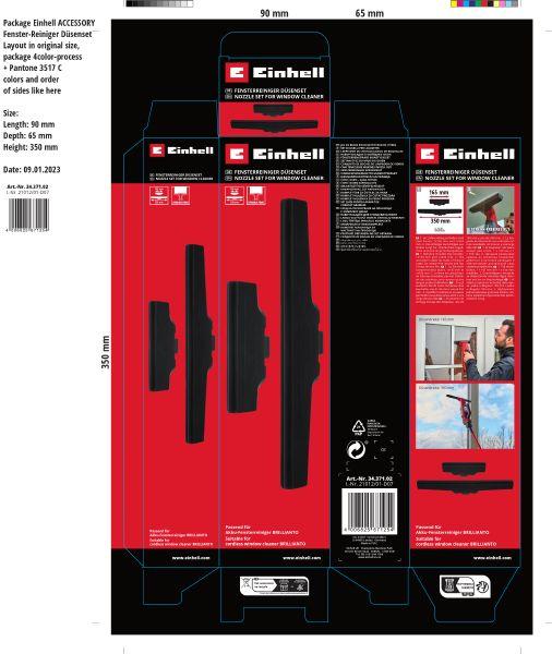Produktbild Einhell Brillianto Fenstersauger Zubehör Schwarz