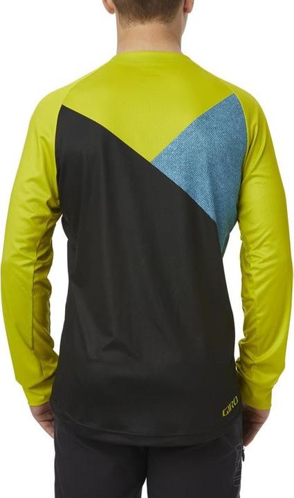Actual product image Giro Roust Men's Ls Jersey Long Sleeve Citron Green Shadow