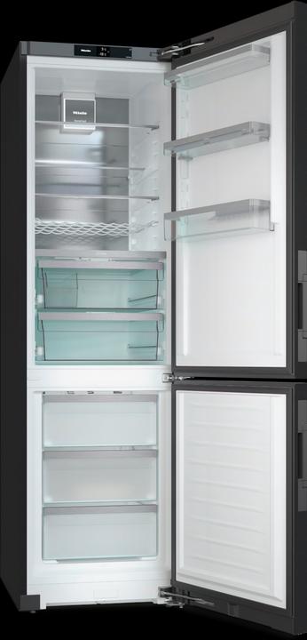 Image du produit Miele Combiné réfrigérateur/congélateur KFN 4898 A-10 D Blacksteel (362 l)
