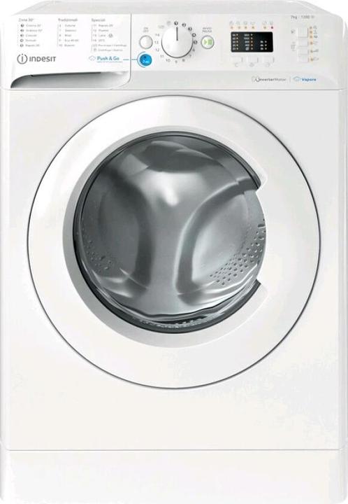 Indesit BWSA 7125X WV DE Frontlader-Waschmaschine 7 kg 1200 U/min B Weiss (7 kg, Links)