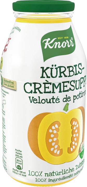 Image du produit Knorr 100% naturel Velouté de potiron, soupe à la crème de potiron, légumes cultivés de manière durable (450 ml)