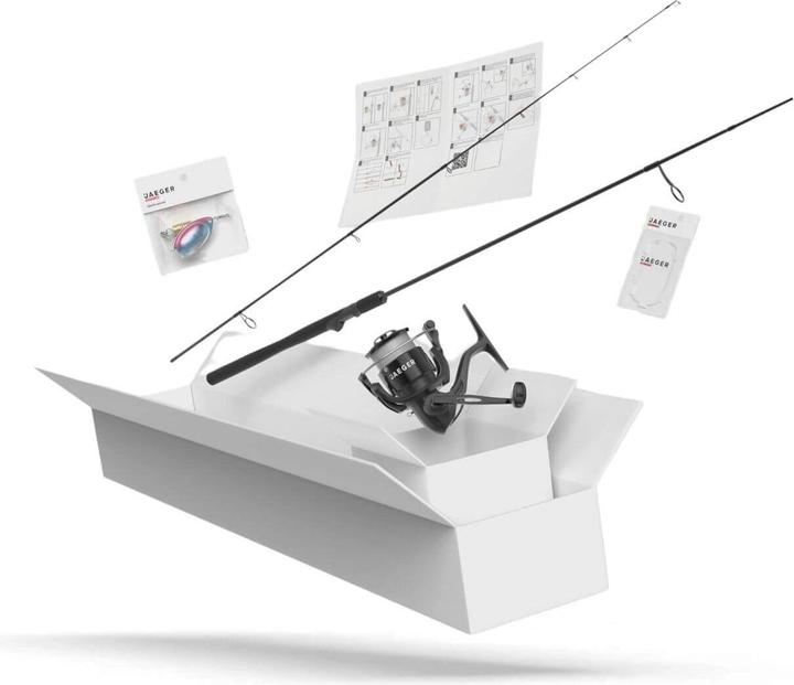 Image du produit Jaeger Trout Go Kit - Combo De Démarrage Pour La Truite (Canne à lancer, 210 cm)