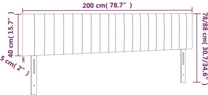 Actual product image VidaXL Aldridge (200 x 5 x 88 cm)