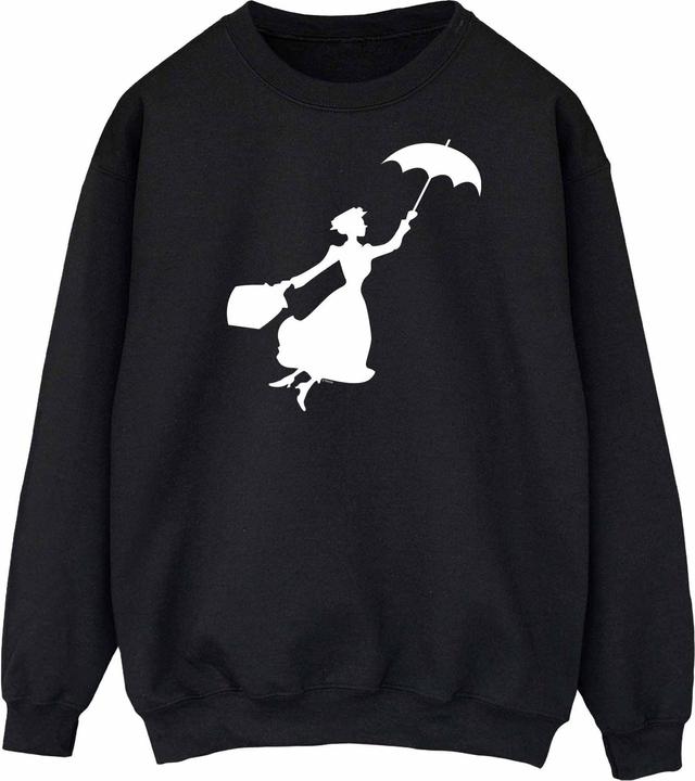 Actual product image Disney Womens/Ladies Mary Poppins Flying Silhouette Sweatshirt (L)