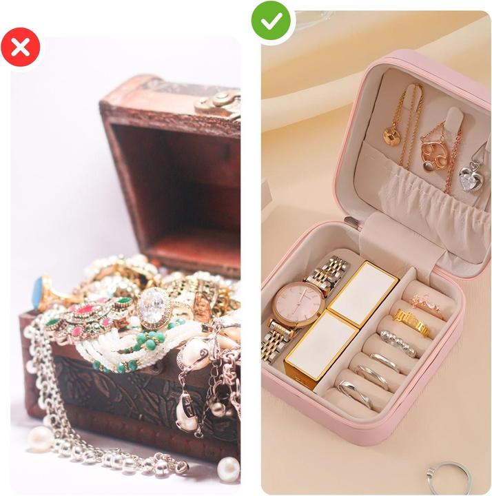 Produktbild Hermex Reise-Schmuckkästchen Schmucketui Schmuckschatulle Travel Jewelry Box