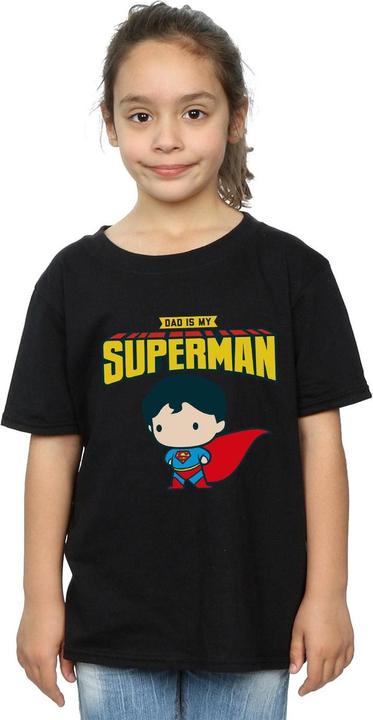 Produktbild Superman My Dad Is My Hero TShirt Mädchen (128)