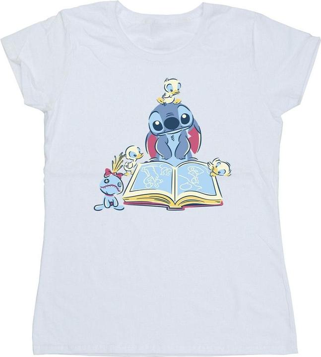 Image du produit Disney - T-shirt LILO & STITCH READING A BOOK - Femme (S)