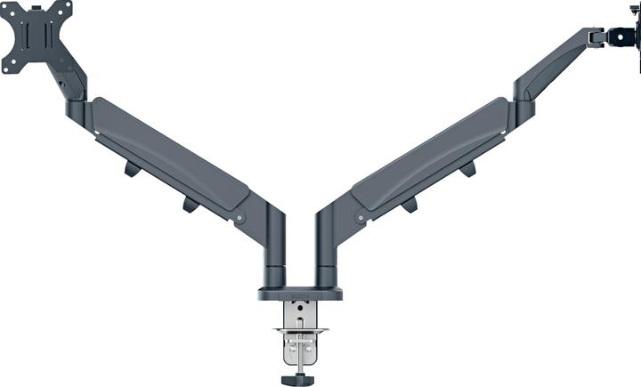 Productafbeelding Leitz Schermsteun 2 monitoren fluweelgrijs (Tabel, 32")