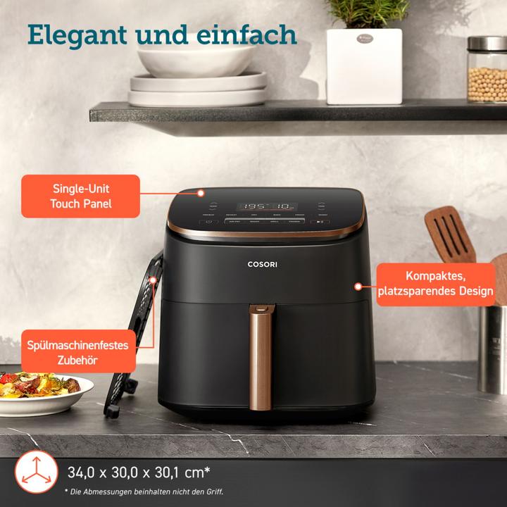 Productafbeelding Cosori CAF-DC 602-KEUR Turbo Blaze heteluchtfriteuse (EU-stekker)