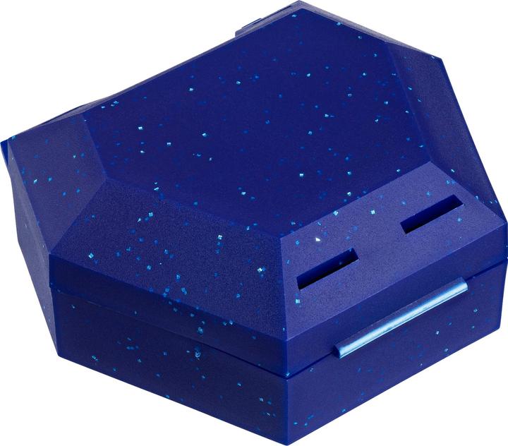 Produktbild Megadent Zahnspangenbox mit Kordel Farbe Blau mit Glitzer, 1 St