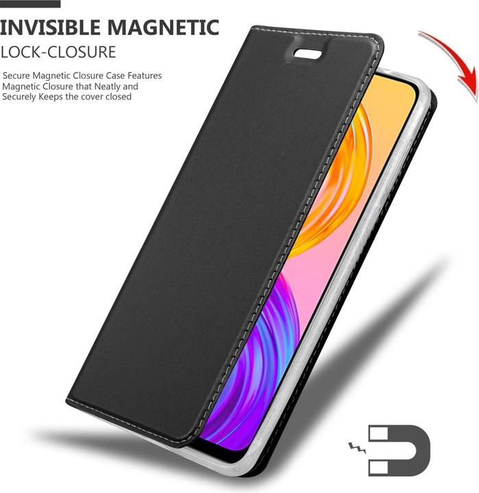 Actual product image Cadorabo Classy Book Case for Realme 8 4G / 8 PRO (Realme 8 Pro, realme 8)