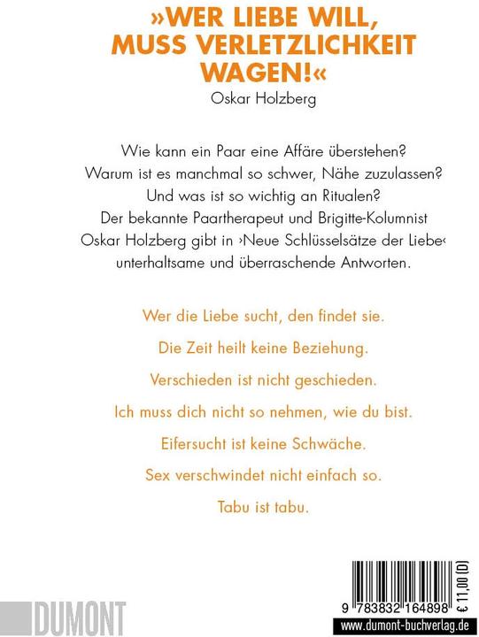 Image du produit Neue Schlüsselsätze der Liebe (Allemand, Oskar Holzberg, 2019)