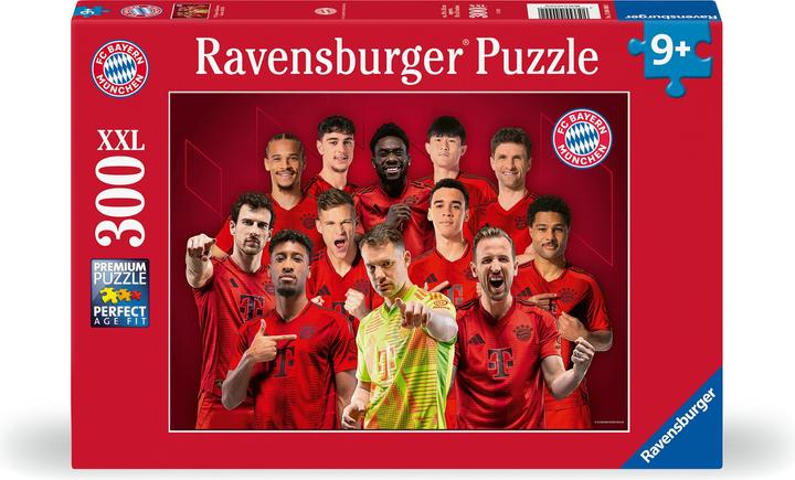 Produktbild Ravensburger Kinderpuzzle 12004000 - FC Bayern München Saison 2024/25 - 300 Teile XXL FC Bayern (300 Teile)