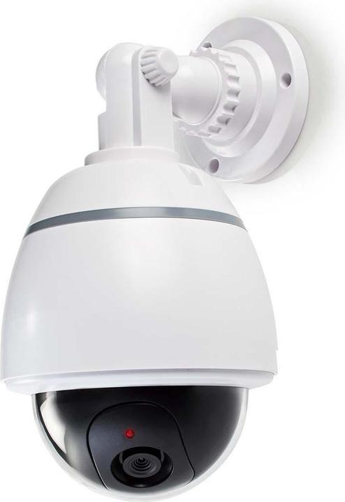 Produktbild Nedis Dummy-Überwachungskamera Dome IP44 Batteriebetrieben Innen- und Aussenbereich Weiss Weiss