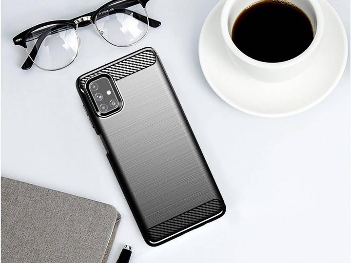 Actual product image Screenguard Samsung Galaxy M51 Cover Carbon Brushed Soft TPU (Samsung Galaxy M51)